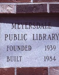 Meyersdale Public Library Cornerstone