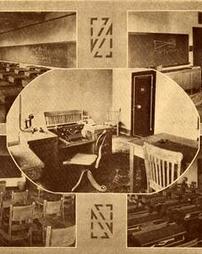 Collage of Interior views of Williamsport Senior High School, 1914