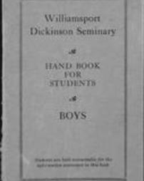 Handbook for students, boys
