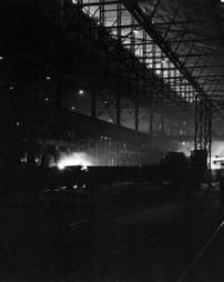 Interior view of Pittsburgh steel mill 