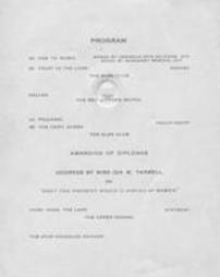 Commencement Program - 1920