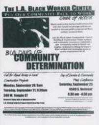 The L.A. Black Worker Center Week of Action Flyer