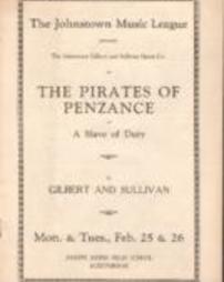 The Johnstown Music League: The Pirates of Penzance Program