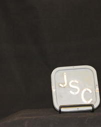 "J. S. C." Metal Sign