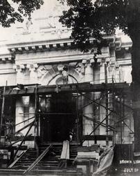 James V. Brown Library under construction July 20, 1906