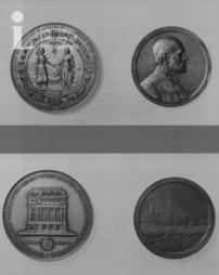 (Two medals of the New York State Chamber of Commerce)