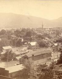 View of City [of Williamsport] looking west, June 1, 1889