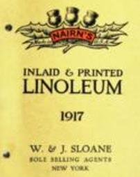 Linoleum and pro-lino, 1917 line; Nairn's inlaid and printed linoleums, 1917; Inlaid and printed linoleums, 1917