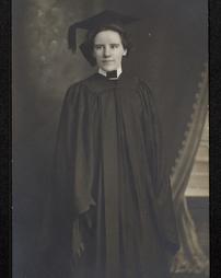 Blanch Buttorff (in cap & gown, South Williamsport High School Graduation, c. 1910.