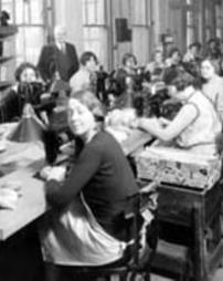 Herz and Kory Manufacturing Company machine stitching department employees