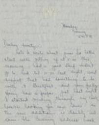 Letter from Bobby Johnston to Warren [Letter 18]