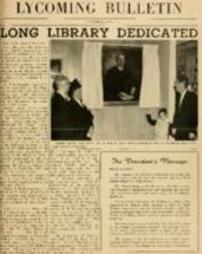 Bulletin, Lycoming College, November 1951