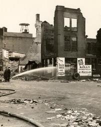 Corner of William and Third Streets after 1936 flood