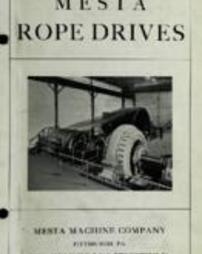 Mesta rope drives / Mesta Machine Company.