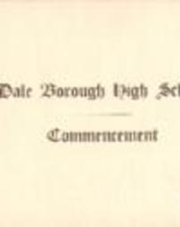 Dale Borough High School Commencement 1915