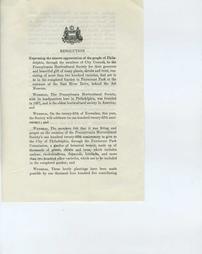 Azalea Garden. City Council Resolution. 1953 [Recto]
