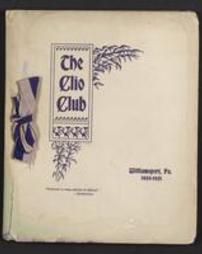 Calendar of the "Clio" Club of Williamsport, Pa., for the fourth year, 1900-1901