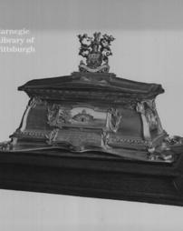 Burnished silver casket containing the freedom of the Borough of Rawtenstall, England, 1st June, 1907