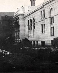 James V. Brown Library under construction, September, 1906