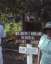 Greene Countrie Towne. Point Breeze. Rev. Joseph T. Kirkland Memorial Sitting Garden