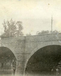 Brownstone bridge over Perkiomen Creek