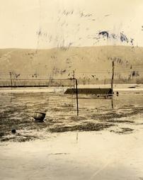 Looking south from road between Williamsport and Montoursville after 1936 flood