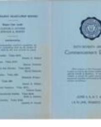 67th Annual Commencement Exercises June 5-7 1938