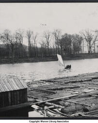 Rafts at Warren Eddy (circa 1887)