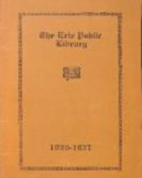 Erie Public Library Report 1926-1927