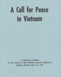 Call for peace in Vietnam