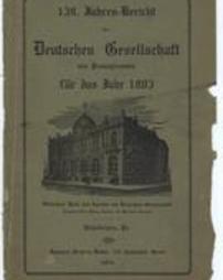 Annual Report of the German Society of Pennsylvania for 1903
