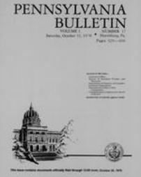 Pennsylvania bulletin Vol. 01 pages 0429-0460
