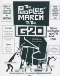 The Peoples' March to the G-20 Poster and Article