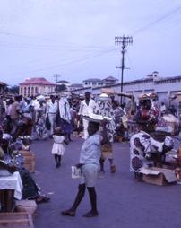 People in Accra street market