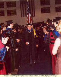 Crowd Congratulates Dr. David Franz; Commencement 2003