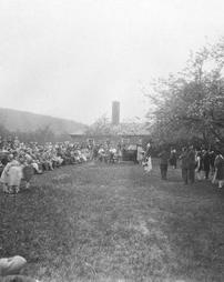 Pageant under the apple trees at the State Industrial Home for Women
