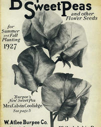 1927 Philadelphia Flower Show. Burpee Catalog Cover