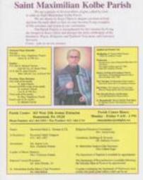 Saint Maximilian Kolbe Parish Program, March 7, 2004