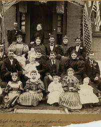 Group photograph at the Espy home, 1896.