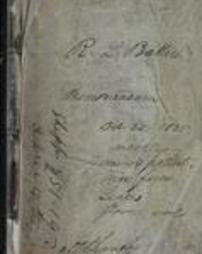 Memorandum Book 1825-1826