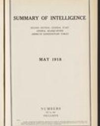Summary of intelligence / Second Section, General Staff, General Headquarters, American Expeditionary Forces. 1918-05