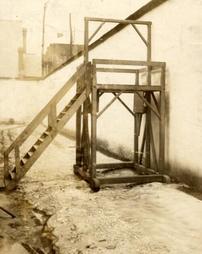 Gallows when last used in Lycoming County, 1914