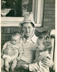 Victor Grotta with children Bruce and Donna