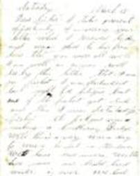Letter from James Graham to Elisabeth Graham, March 18, [1865?]
