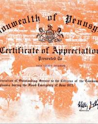 Certificate of Appreciation Presented to Twin County Telerama