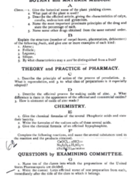 Session 1889-1890 Junior Examination
