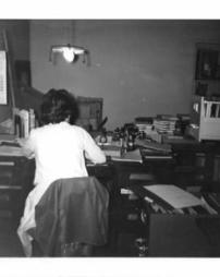 Woman working at a desk