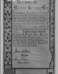 Burgess ticket of the City of Waterford, Ireland, 19th October, 1903