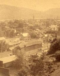 View of city of Williamsport looking west June 1, 1889