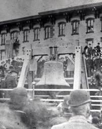 Liberty Bell at Park Hotel Station, April 25, 1893